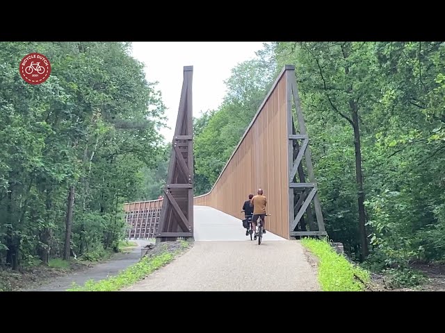 Cycling through the heathland (Belgium)