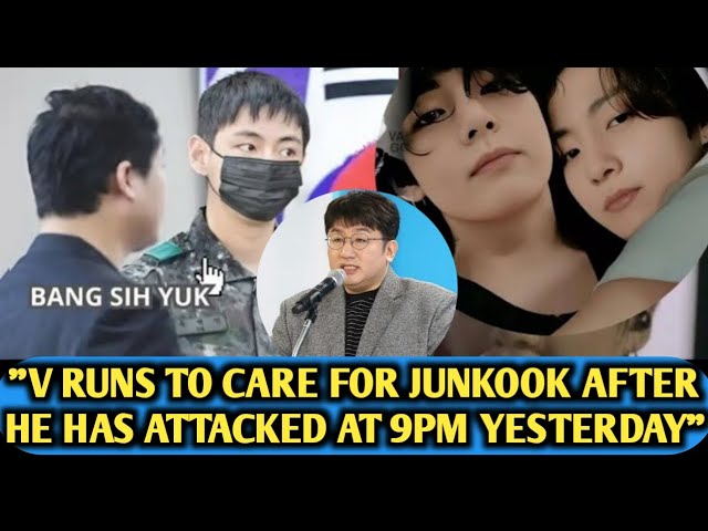 "Hot"😲🔥Disney+ Reveals JUNGKOOK's Health Scare: BTS V Rushes to His Side, Leaving Military Camp.