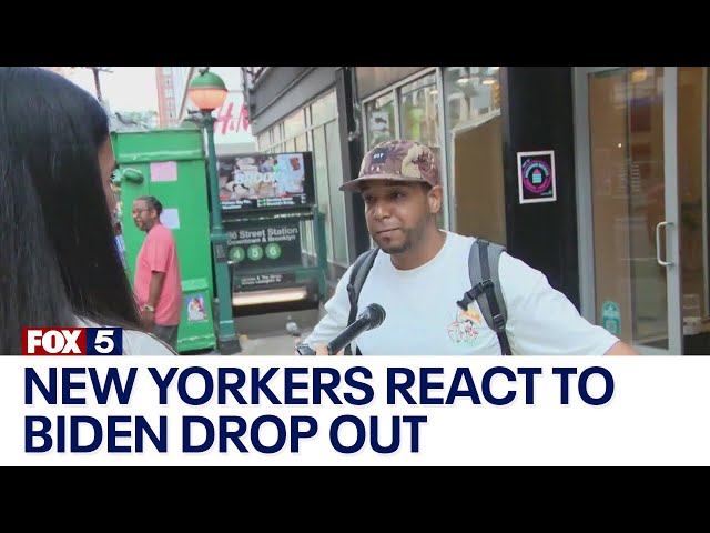 New Yorkers react to Biden drop out