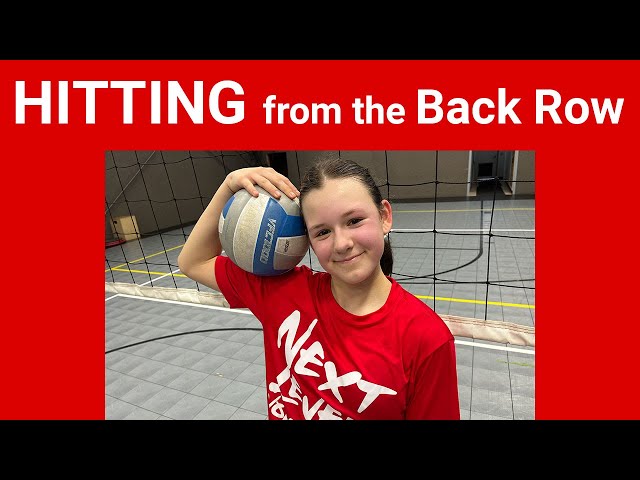 HITTING from the Back Row - "Back Row Attack"