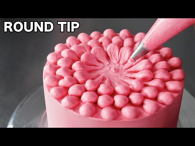 Round piping tip masterclass  [ Cake Decorating For Beginners ]