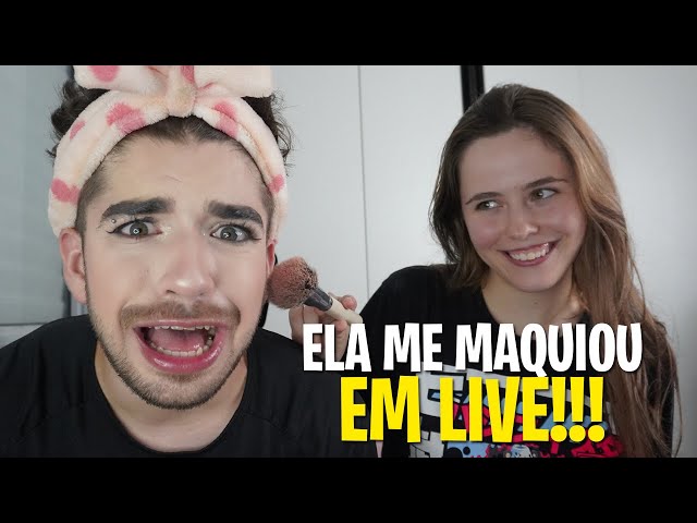 CAVALHEIRO SENDO MAQUIADO EM LIVE!