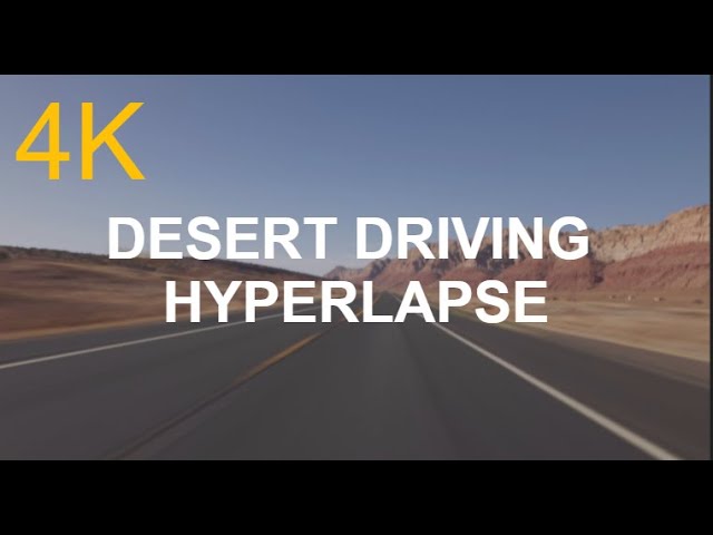 4K Desert Driving Hyperlapse - Road Through Greenhills Driving Free Stock Footage