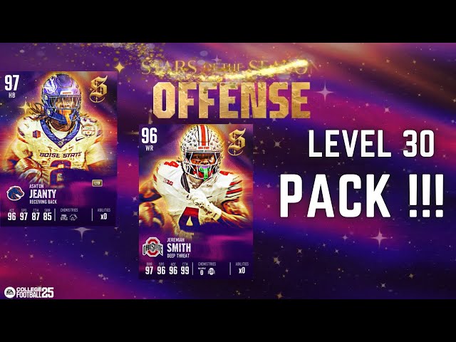 Level 30 Pack Opening: New Stars Of The Season