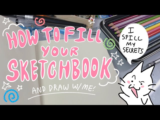 HOW TO FILL YOUR SKETCHBOOK✍️  (aka how to chunkify and fill your sketchbook to the max!)