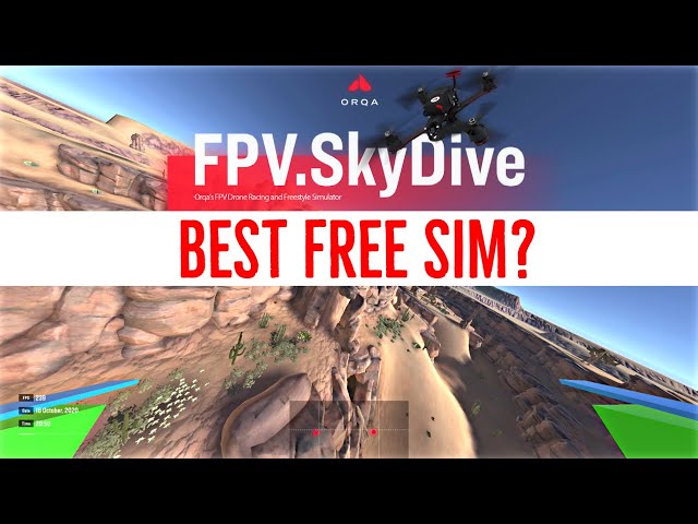 Best FREE FPV Drone Simulator - Orqa FPV.SkyDive Flight Sim Review