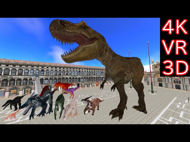 【VR180】Chased by Dinosaurs in Venice (ヴェネツィアで恐竜に追いかけられる)