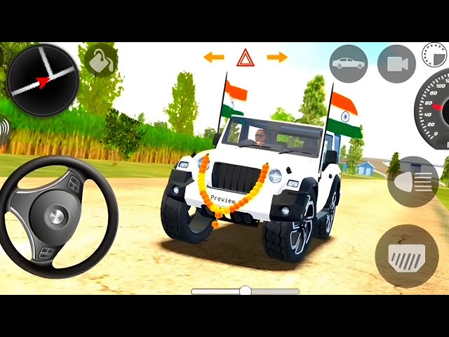 Dollar (Song) Modified Mahindra White Thar😈|| Indian Cars Simulator 3D || Android Gameplay