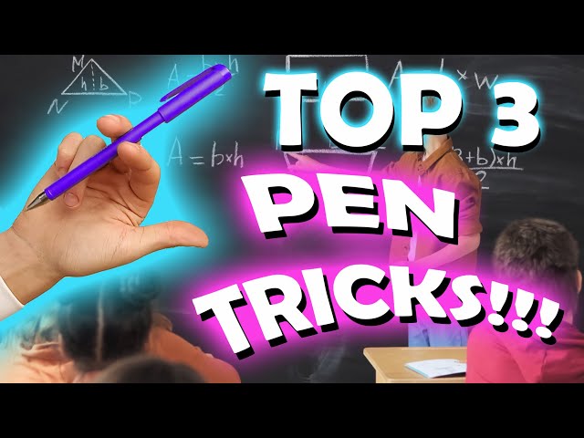 TOP 3 EASY PEN TRICKS. PENSPINNING TUTORIAL. PART 2