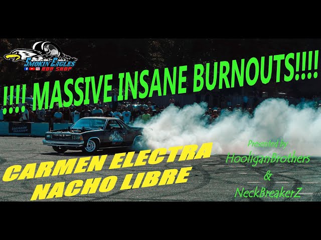 81 ELCAMINO 71 BUICK ELECTRA COLISEUM TAKEOVER!! MASSIVE BURNOUTS!!