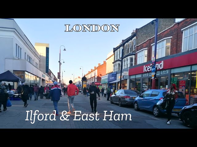 London Walk | Illford Hill To East Ham High Street Walking Tour   4k