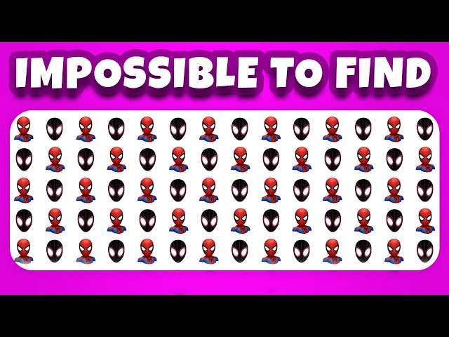 99% of People FAIL This Find The Odd Out Spider-Man Visual Quiz Challenge