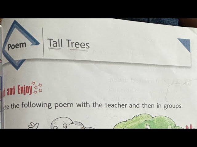 Tall Trees,Poem,Roots and Wings,English ,Class2 @APSDiaries1987