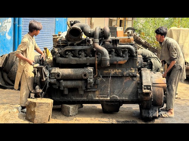 Komatsu Engine Was Seized Due To Burn || Complete Restoration