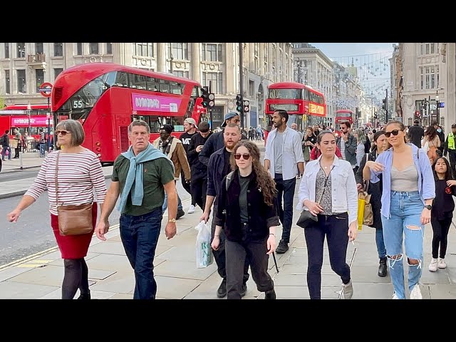 London Oxford Street - October 2021| London Street Walk [4K HDR]