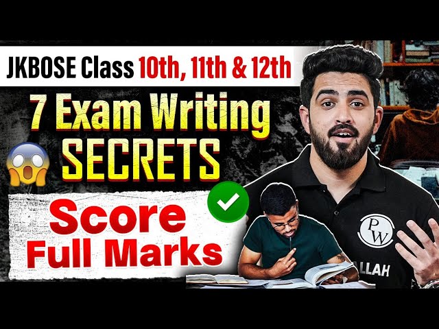 7 Exam Hacks: Write Smart📝 Score Full Marks😱 | JKBOSE Class 10th, 11th & 12th