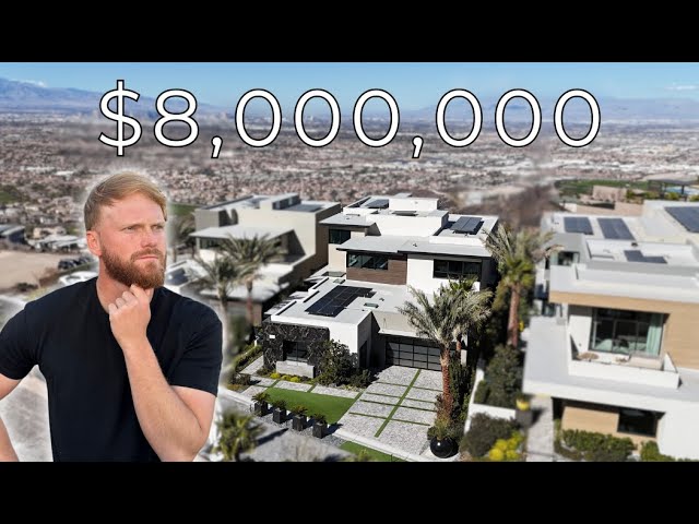 Touring a $8,000,000 Luxury Mansion with Strip Views!