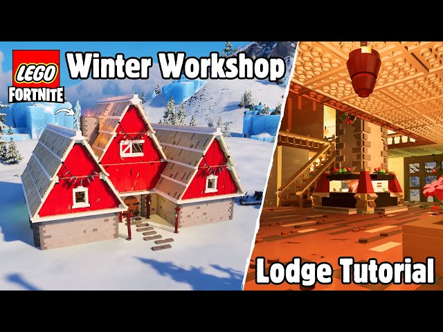 Winter WORKSHOP LODGE Tutorial in Lego Fortnite