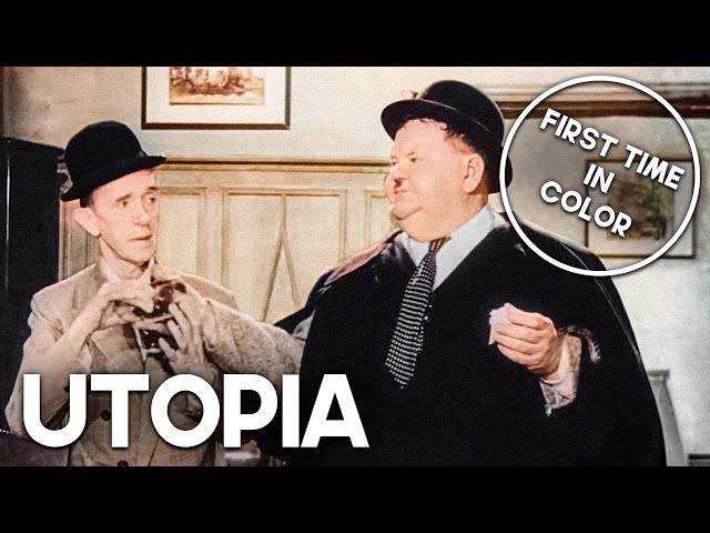 Utopia | COLORIZED | Laurel & Hardy | Classic Film