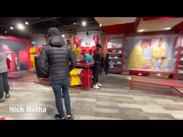 Inside Liverpool F.C official Club Store