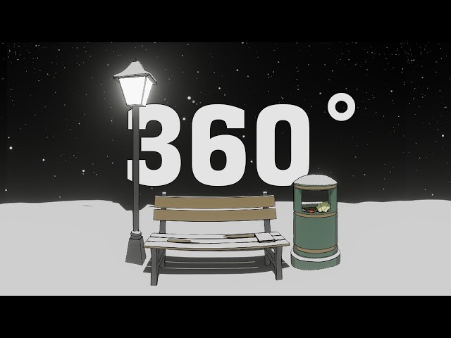 360° | 3D VR Blender Animation - Snow