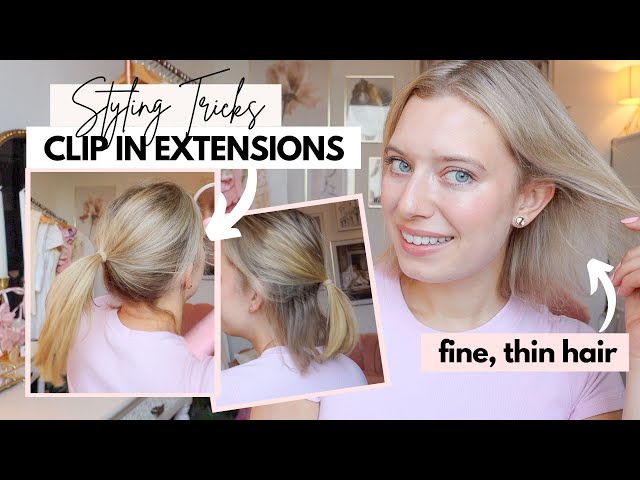 The BEST Tricks I do with my Clip In Hair Extensions on FINE/THIN Hair!