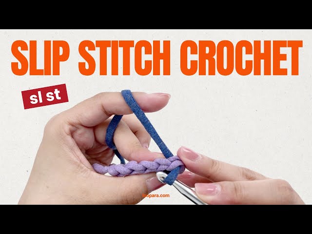 Slip Stitch Crochet (sl st) - Easiest Beginner Tutorial