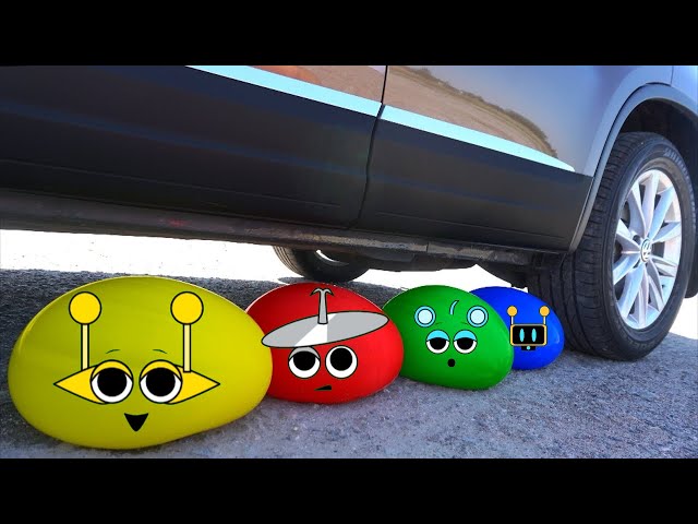 Sprunki Objects- Experiment Car vs Crushing Crunchy | Doodle Sprunki #32