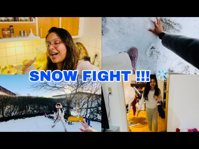 SNOW FIGHT!!! | Sara Dramebaaz | Daily Vlog #813 @dhanakkiduniya