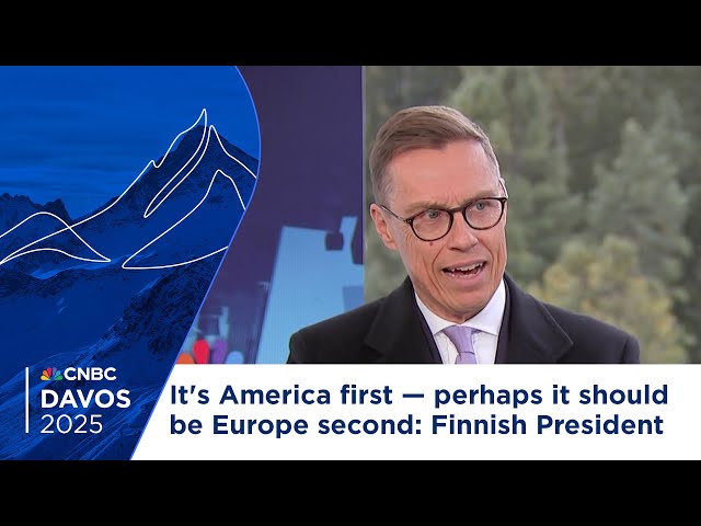 It's America first — perhaps it should be Europe second: Finnish President