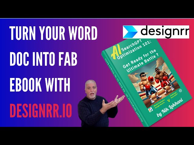 TURN YOUR WORD DOC INTO FAB EBOOK WITH DESIGNRR.IO