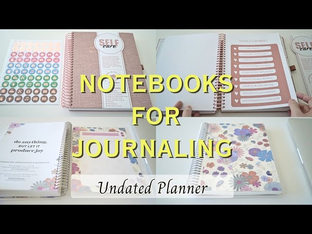 2025 Notebooks Planners For Journaling (Undated, Self-Care, Productivity) 📒🖋