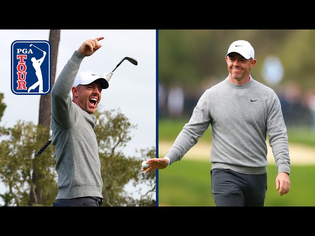 Rory McIlroy DUNKS hole-in-one at AT&T Pebble Beach