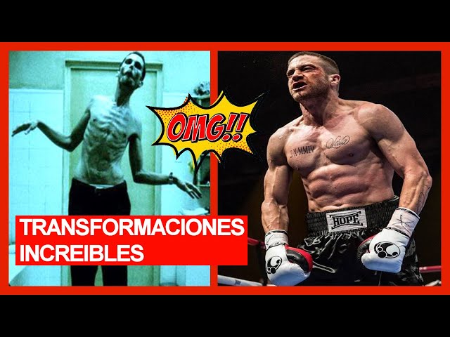 Las 6 MEJORES TRANSFORMACIONES de ACTORES [INCREÍBLES cambios físicos]