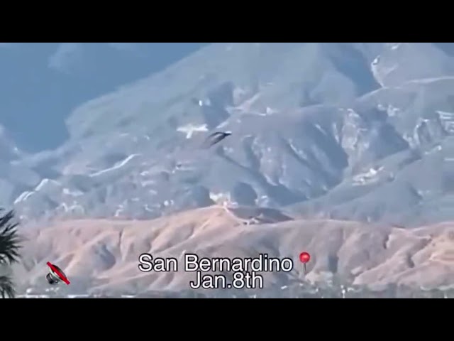 UFO Over San Bernardino, California During Fires, UAP Sighting News.