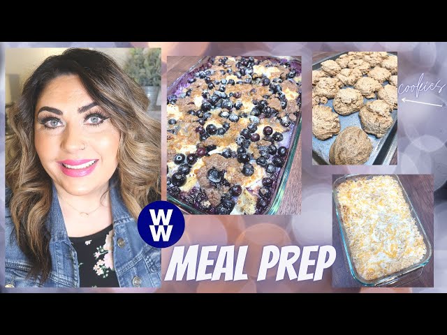 WW MEAL PREP FOR WEIGHT LOSS | BERRY FRENCH TOAST | 2 POINT COOKIES | CHEESY CAULIFLOWER CASSEROLE!