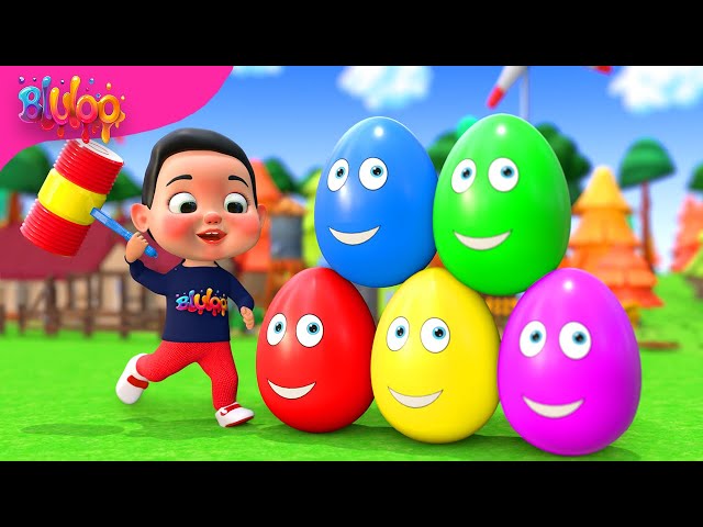 Surprise Eggs Kids Song | BluLoo Nursery Rhymes & Kids Songs