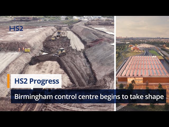 Washwood Heath HS2 control centre begins to take shape