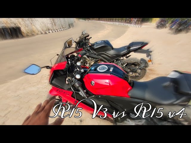 Yamaha  R15 V4 vs R15 V3  -most details comparison/Only 1 in Guwahati/Vlog 05// ride review