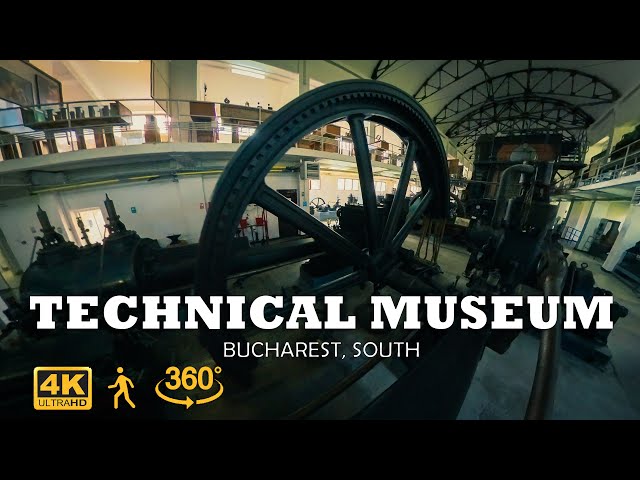 360° video | NATIONAL Technical MUSEUM of Bucharest | 4k Walking Tour | 🇷🇴