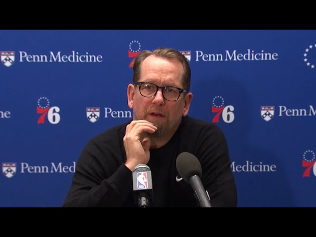 Nick Nurse Postgame Interview - Nets vs 76ers | 2024-25 NBA Season