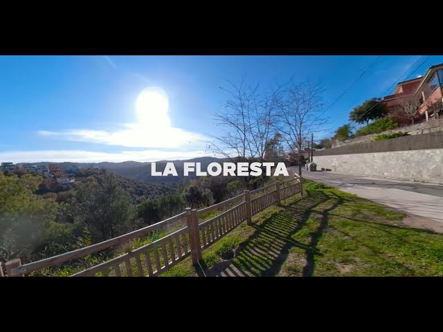 In the mountains of Barcelona. La Floresta. Travel vlog. 360 gopro.