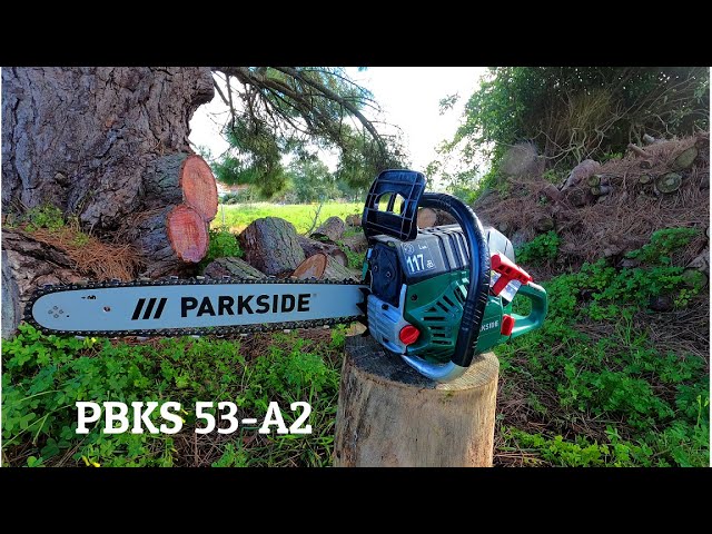 MOTOSSERRA GASOLINA PARKSIDE PBKS 53-A2      PETROL CHAINSAW PARKSIDE PBKS 53-A2