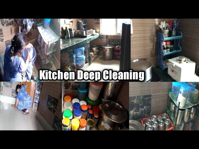 Kitchen Deep Cleaning /Kitchen Cleaning Routine || Odia Vlogger Jeena