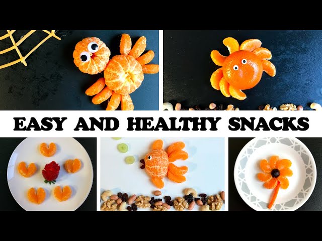 Orange fruit art | 5 Easy and Healthy snacks idea for kids | Food art | How to cut orange creatively