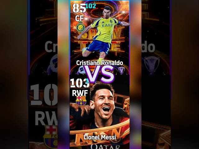 Messi vs Ronaldo: The ULTIMATE eFootball Card Comparison! #efootball #pes #pesmobile #efootball2024