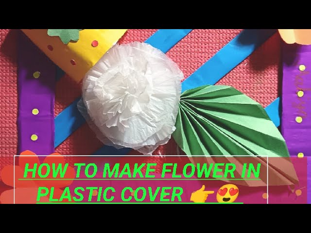 😍👌How to make flower with plastic bag#flowermaking #crafting #craft#easycraft #withoutglue