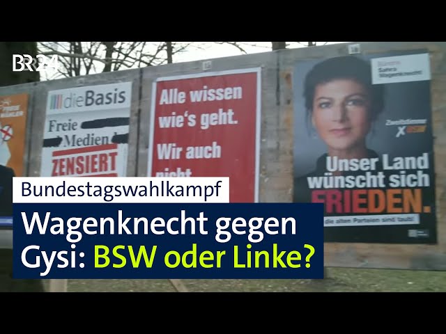 BSW und Linke: Kontrahenten im Bundestagswahlkampf? | kontrovers | BR24