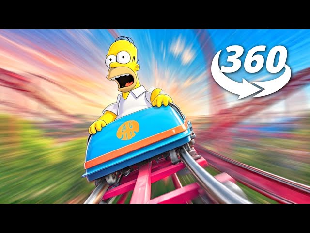 Experience THE SIMPSONSRollercoaster Ride in 360 Degrees