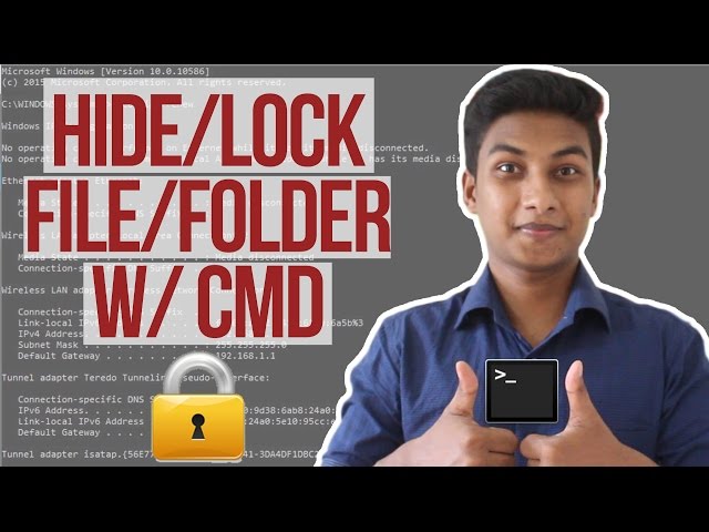 Hide Personal Files/Folder Securely with Command Prompt (Cmd)